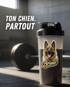 Ensemble d’autocollants personnalisés de ton chien