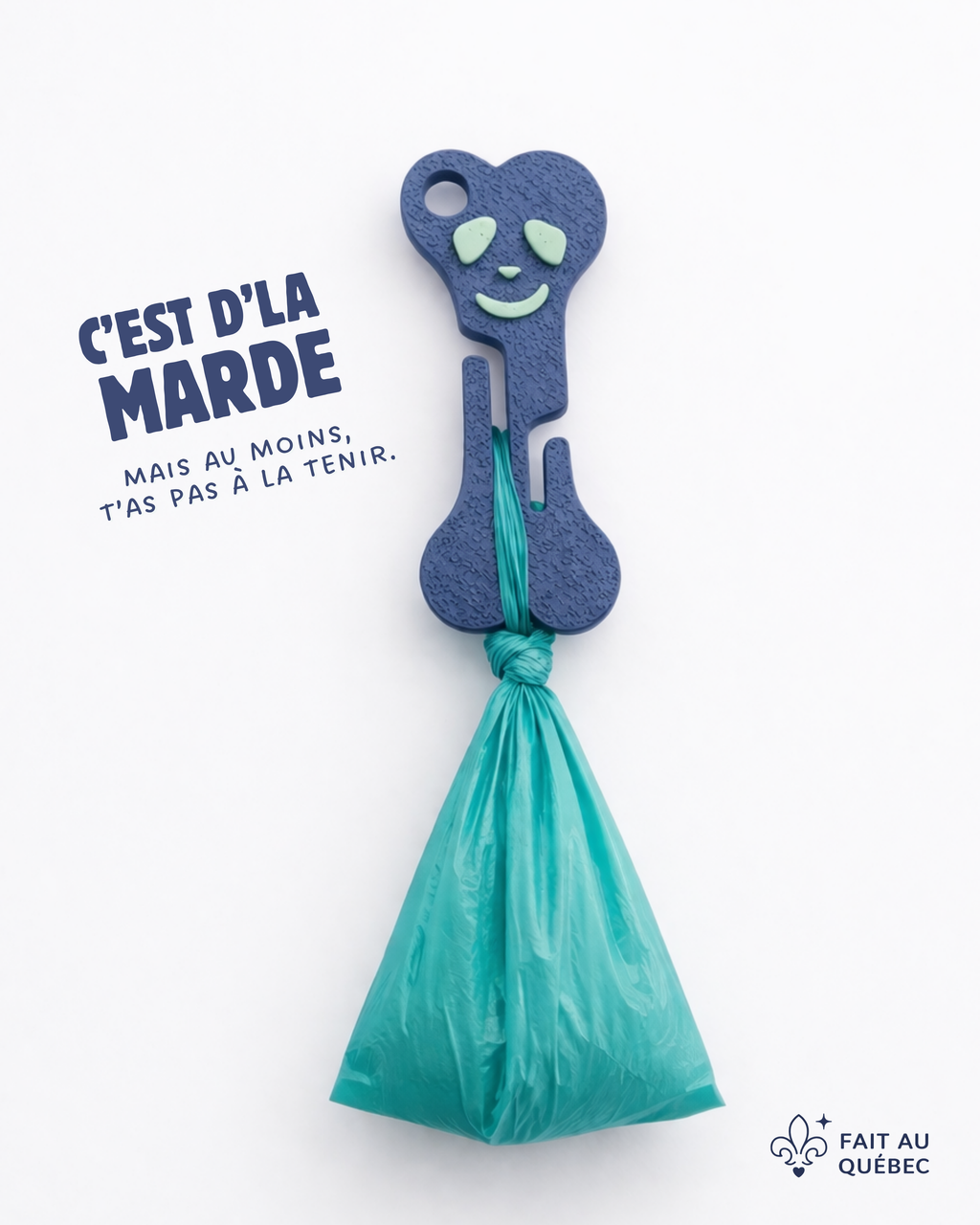 Hands-Free Dog Poop Bag Clip | Leash Attachment | Made in Canada | Tanzo