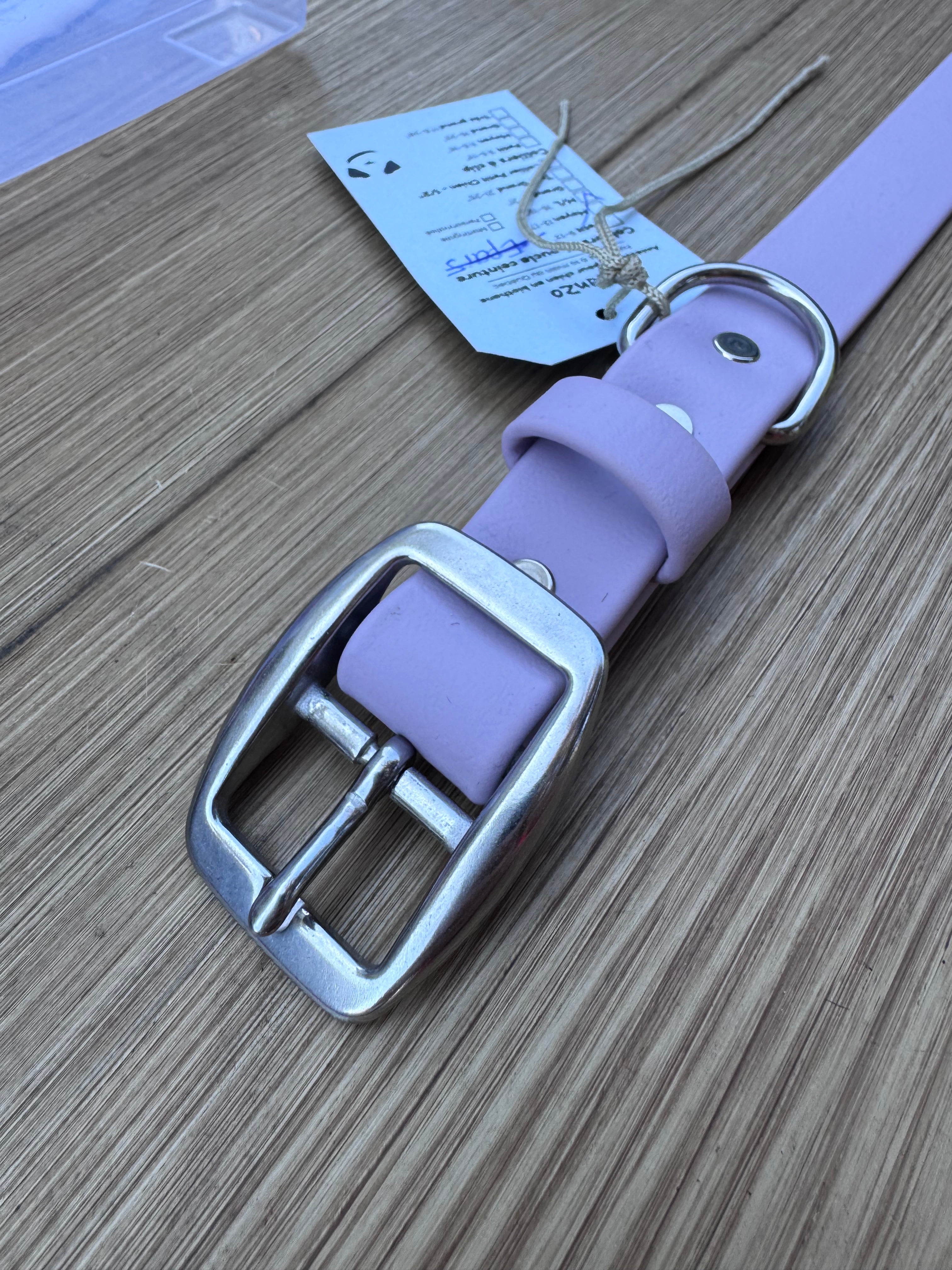 Collier en biothane HEAVY DUTY - stainless steel