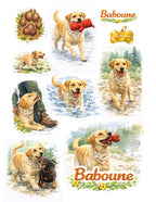 Ensemble d’autocollants personnalisés de ton chien