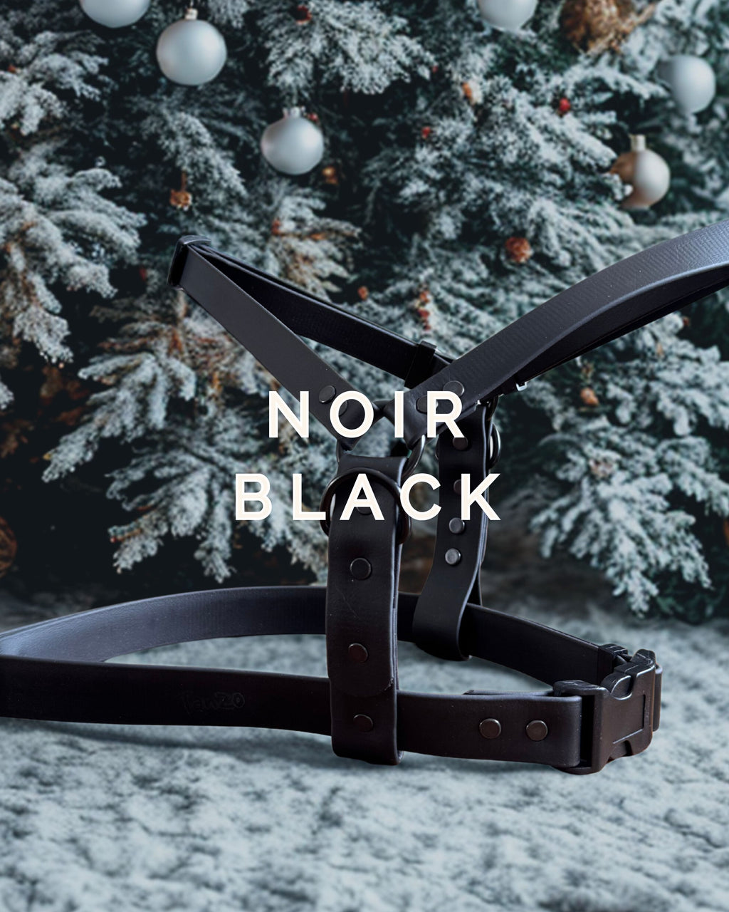 Harnais pour chien biothane noir