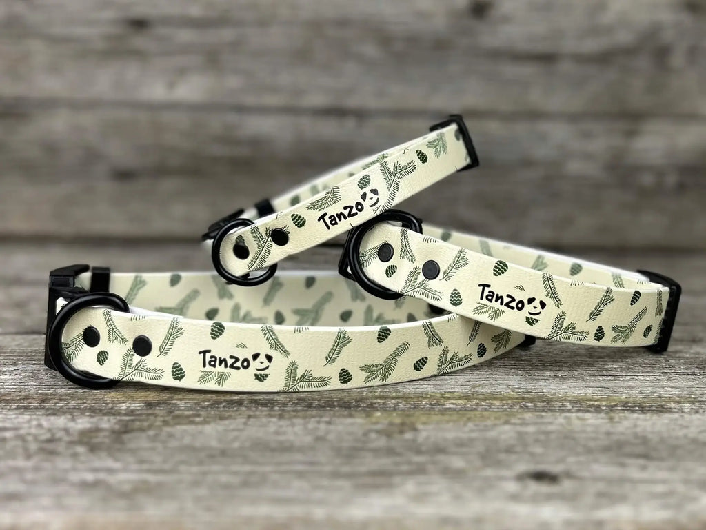 Collier en BioThane®️ imprimé, Mon beau sapin
