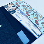 Turquoise Pups Vaccination Booklet Cover by Lolikö 