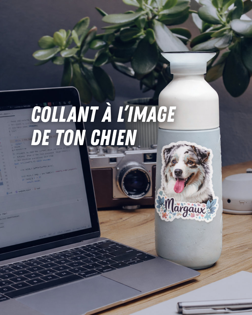 Ensemble d’autocollants personnalisés de ton chien