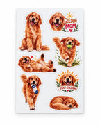 Autocollants Golden Retriever | Dog Mom & Dog Dad | Faits au Québec