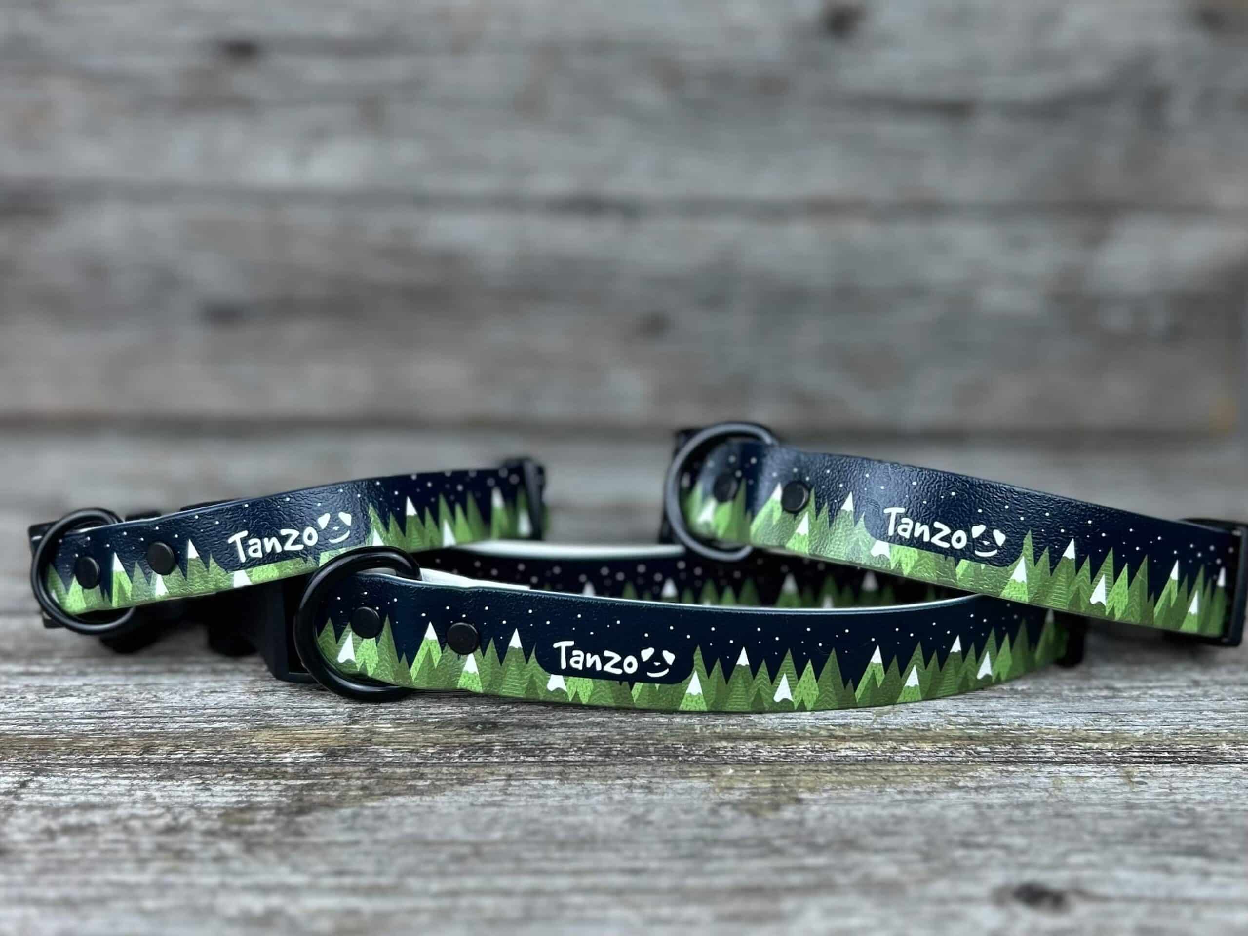 Collier en BioThane®️ imprimé, Montagnes