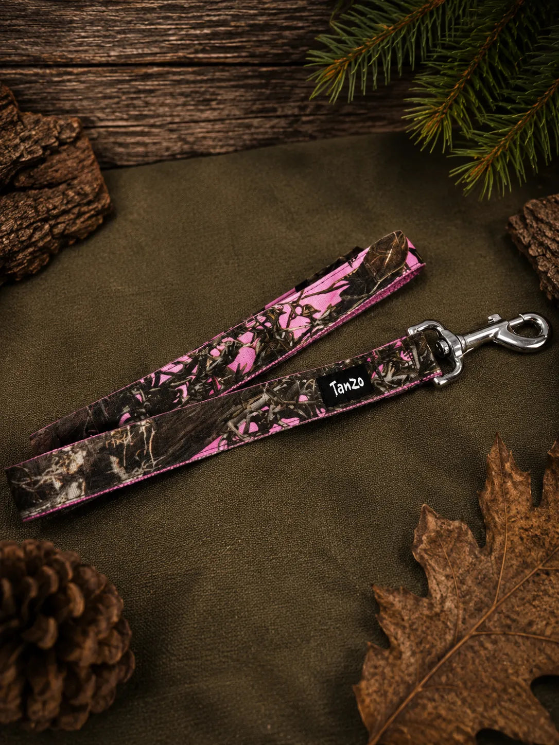Yellow & Black Plaid Dog Leash