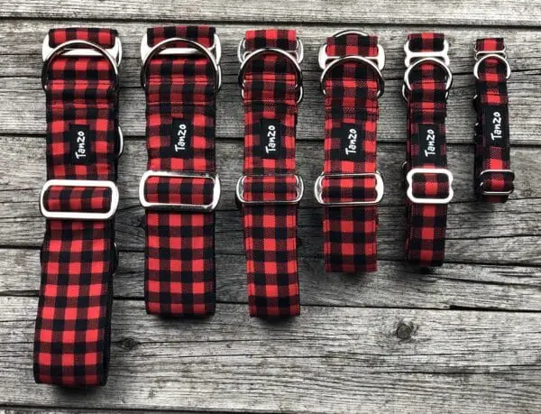 Collier, carreaux rouges et noirs – Image 6