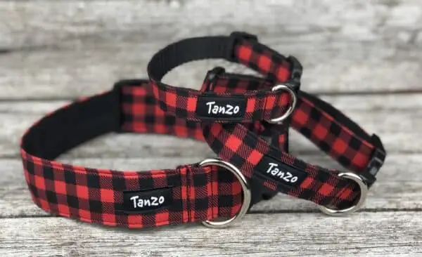 Collier, carreaux rouges et noirs – Image 2