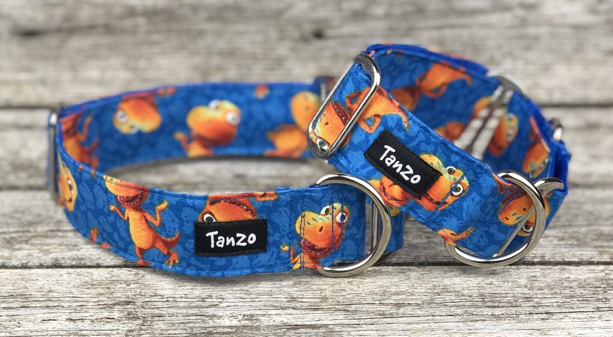 Dog collar, dinosaur Créations Tanzo