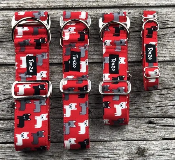 Collier, pugs fond rouge – Image 6