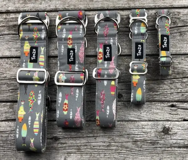 Collier, poissons fond gris – Image 6