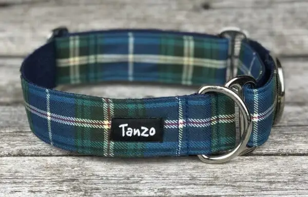 Collier, carreaux bleu royal et vert – Image 4