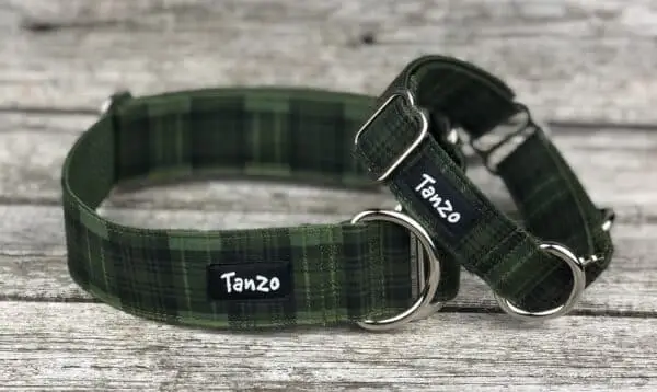 Collier, carreaux vert forêt – Image 4