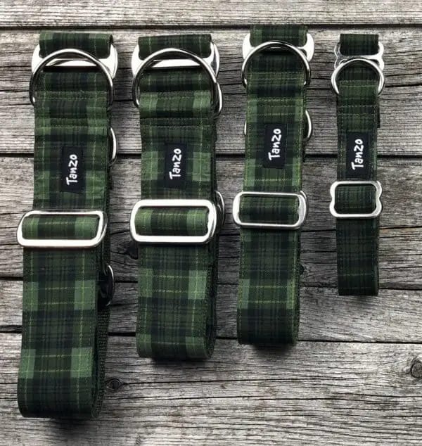 Collier, carreaux vert forêt – Image 5