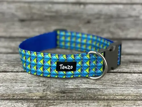 Collier, carreaux turquoises