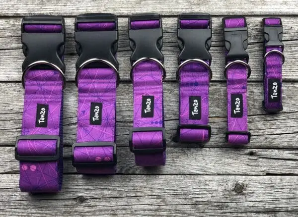 Collier, violet lignes roses – Image 3