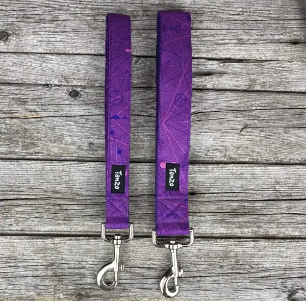 Laisse, violet lignes roses – Image 3