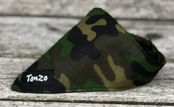 Foulard pour chat, camouflage foncé