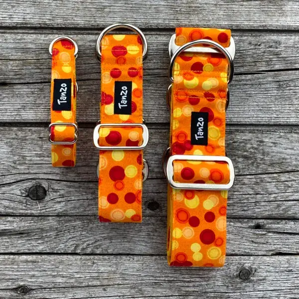 Collier, ronds orange – Image 6