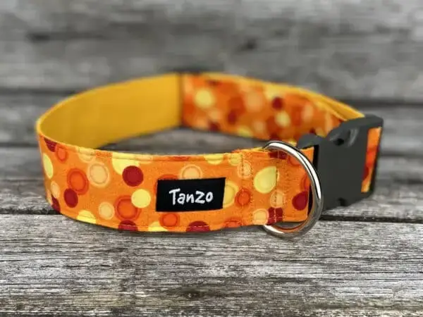 Collier, ronds orange