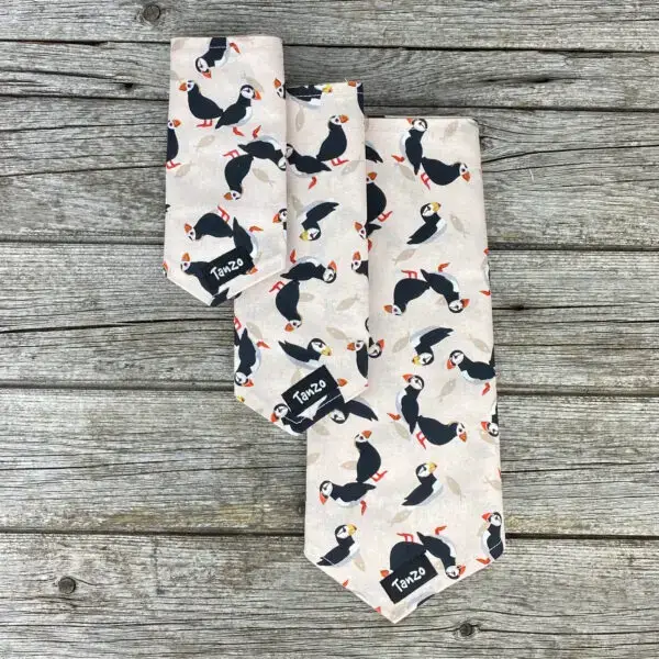Foulard pour chien, macareux moine – Image 3