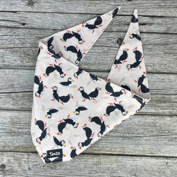 Foulard pour chien, macareux moine – Image 2