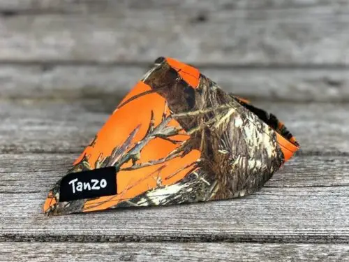 Foulard pour chat, camouflage orange