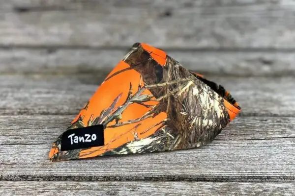 Foulard pour chat, camouflage orange