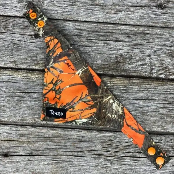 Foulard pour chat, camouflage orange – Image 3