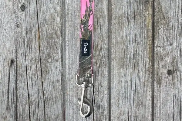 Laisse, camouflage rose pale