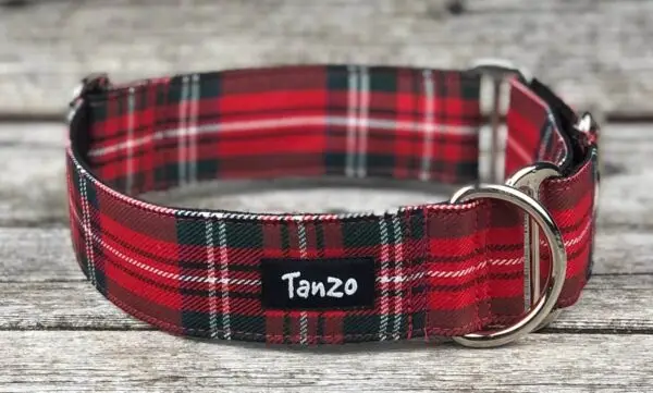 Collier, tartan rouge – Image 4