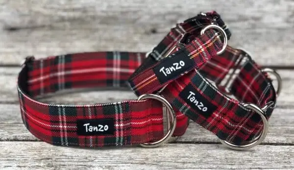 Collier, tartan rouge – Image 5