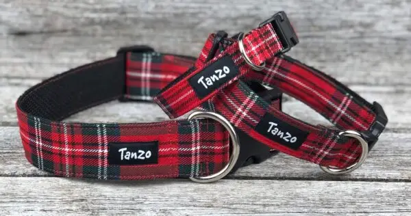 Collier, tartan rouge – Image 2