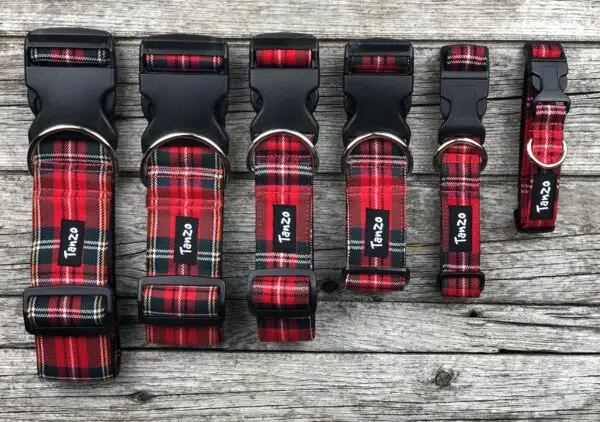 Collier, tartan rouge – Image 3