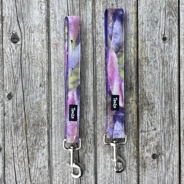 Laisse, fleurs mauve – Image 3