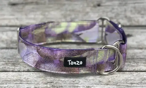 Collier, fleurs mauve – Image 4