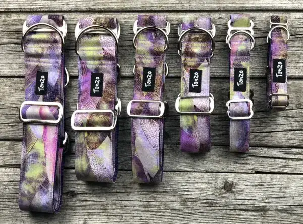 Collier, fleurs mauve – Image 6