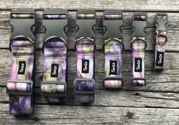 Collier, fleurs mauve – Image 3