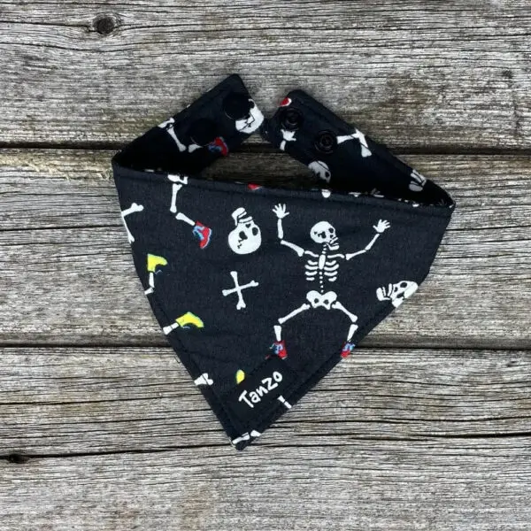 Foulard pour chat, squelettes – Image 2
