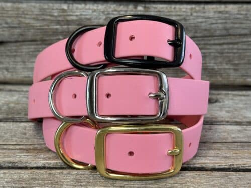 Collier en BioThane®️, rose pâle