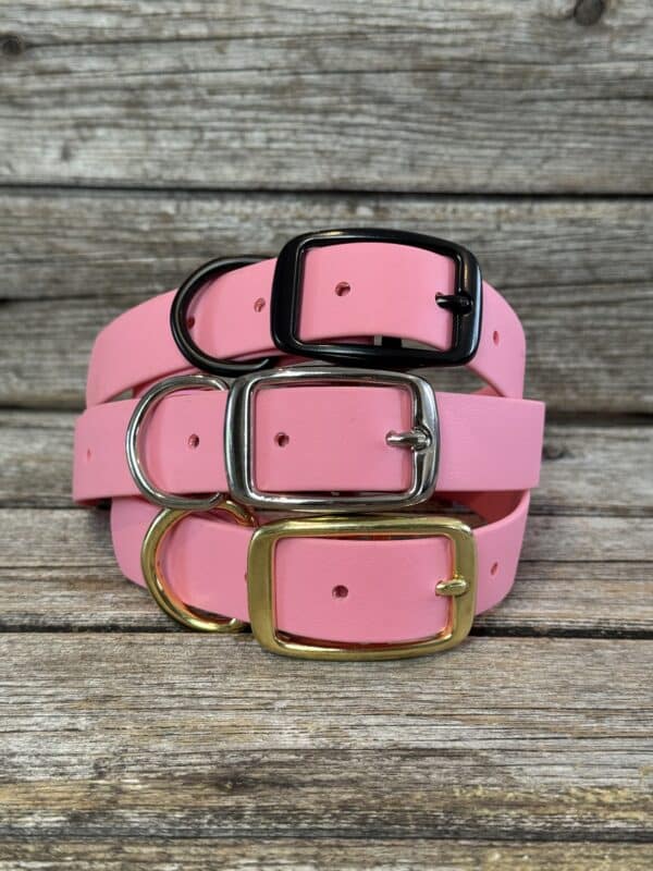 Collier en BioThane®️, rose pâle