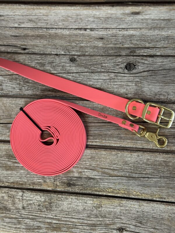 Collier en BioThane, corail – Image 5