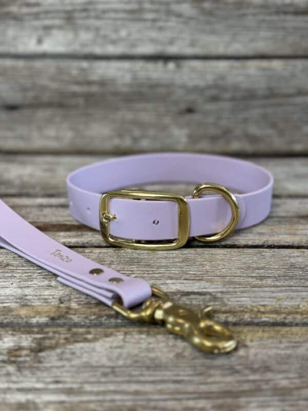 Collier pour chien en biothane robuste, stylé - Lavande Tanzo