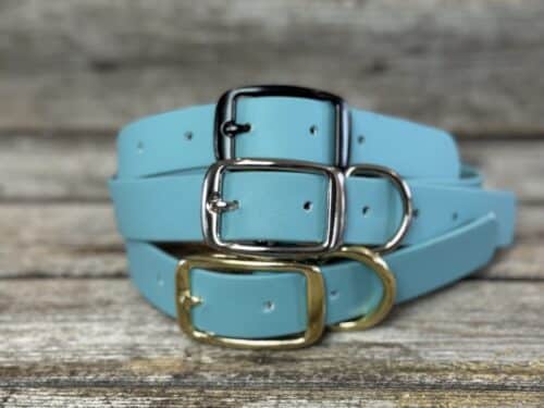 Collier en BioThane, bleu nordique